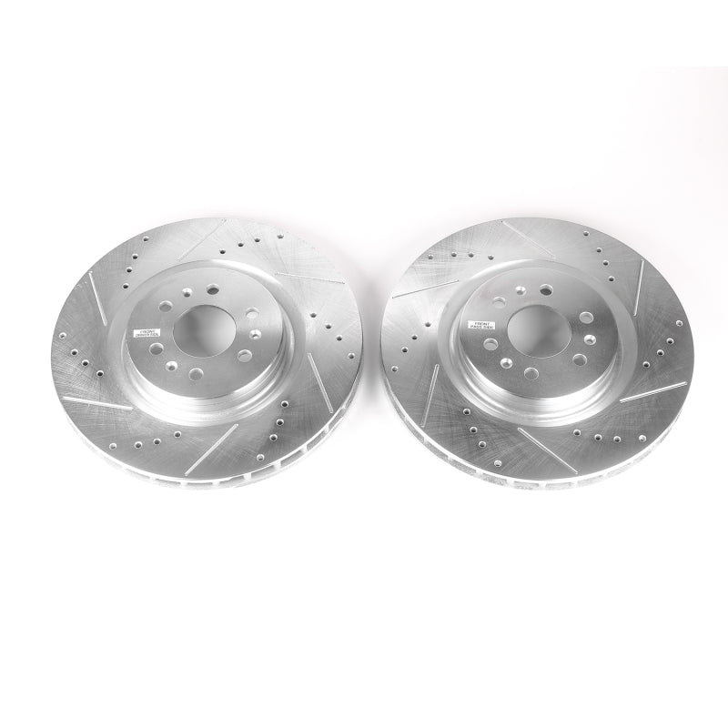 Power Stop 04-07 Cadillac CTS Front Evolution Drilled & Slotted Rotors - Pair - DTX Performance