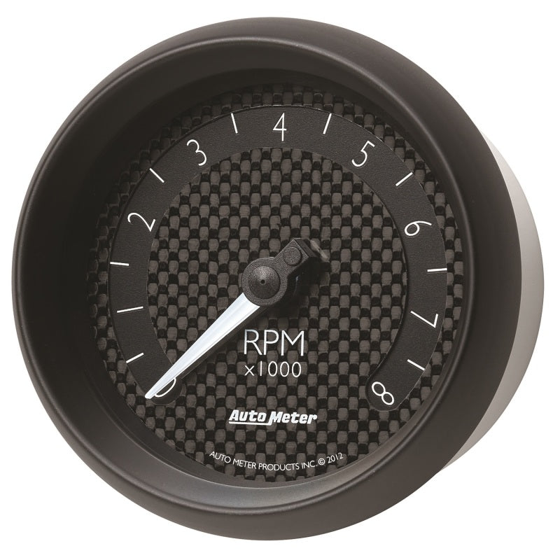 Autometer GT Series 3-3/8in In Dash 8K RPM Tachometer - Performance car parts, DTX Performance, aftermarket upgrades for racing enthusiasts.