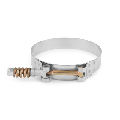 Mishimoto 4 Inch Stainless Steel Constant Tension T-Bolt Clamp for high performance car parts from DTX Performance