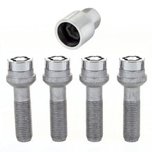Load image into Gallery viewer, McGard Wheel Lock Bolt Set - 4pk. (Radius Seat) M14X1.5 / 17mm Hex / 45.0mm Shank Length - Chrome, performance car parts