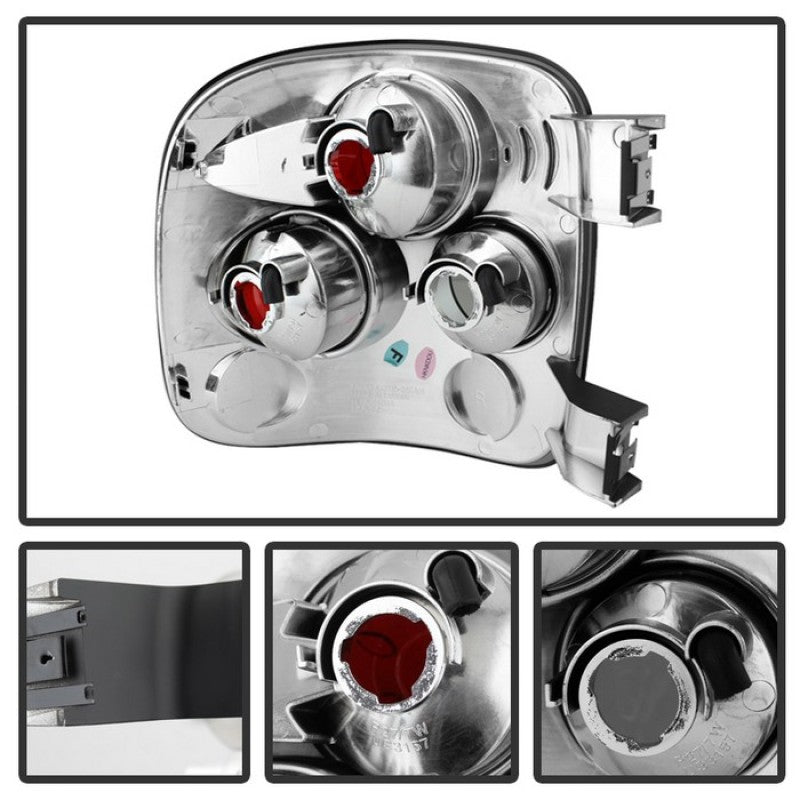 Spyder Chevy Silverado Stepside 99-04 Euro Style Tail Lights Black Smoke ALT-YD-CS99STS-BSM, high performance auto parts