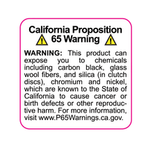 Load image into Gallery viewer, California Proposition 65 warning label on product packaging