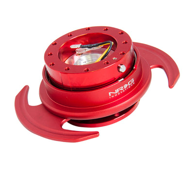 NRG Quick Release Kit Gen 3.0 - Red Metal Body / Red Ring w/Handles for performance car parts by DTX Performance