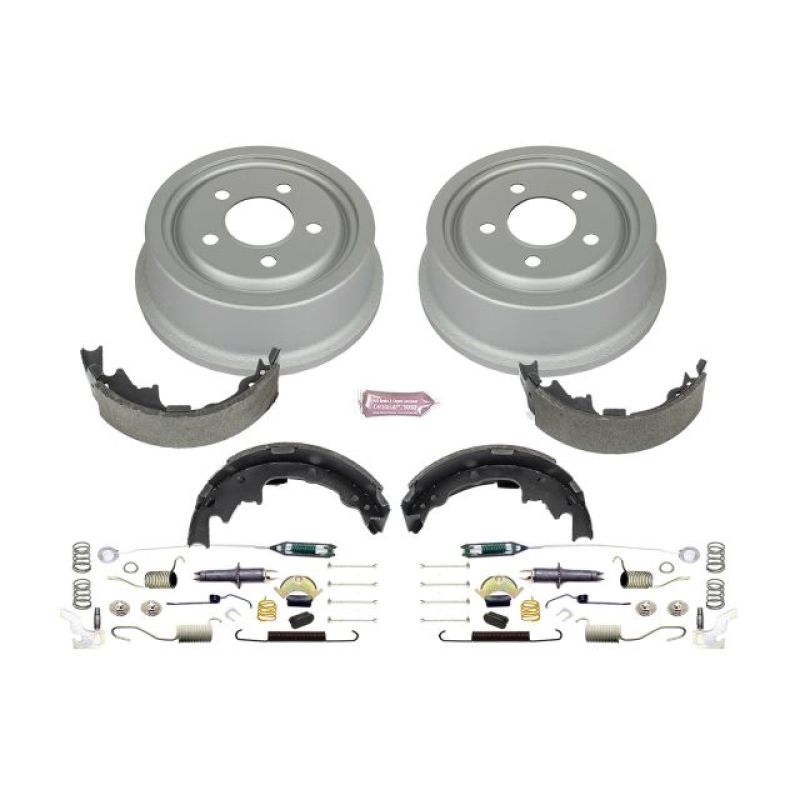 Power Stop 01-06 Jeep Wrangler Rear Autospecialty Drum Kit for performance car tuning and brake upgrades.