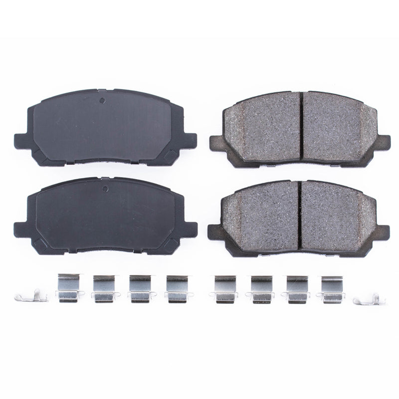 Power Stop 01-07 Toyota Highlander Front Z17 Evolution Ceramic Brake Pads w/Hardware - DTX Performance