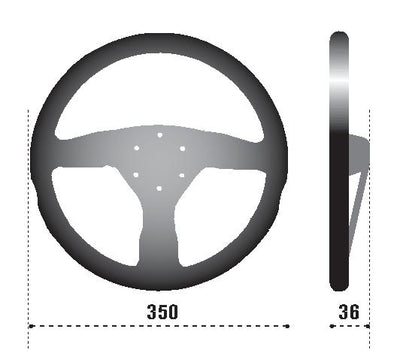 Sparco Steering Wheel 375 Suede Black for performance upgrades at DTX Performance, high performance auto parts for racing enthusiasts.