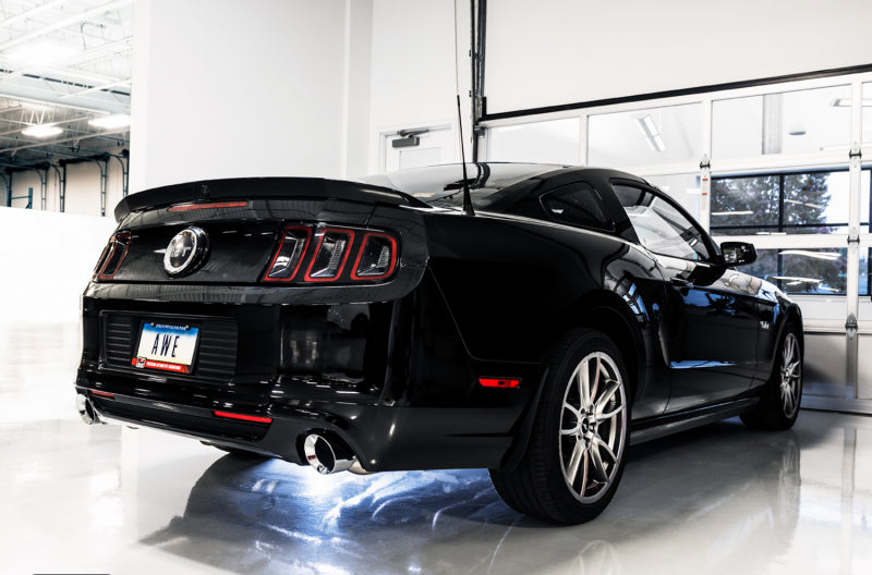 AWE Tuning S197 Mustang GT Axle-back Exhaust - Touring Edition (Chrome Silver Tips) - DTX Performance