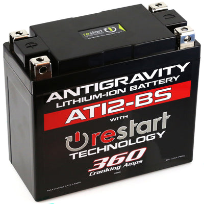 Antigravity YT12-BS Lithium Battery w/Re-Start, perfect for performance upgrades and high performance auto parts, available at DTX Performance.