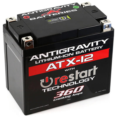 Antigravity YTX12 Lithium Battery w/Re-Start for high performance car parts and DTX Performance upgrades.
