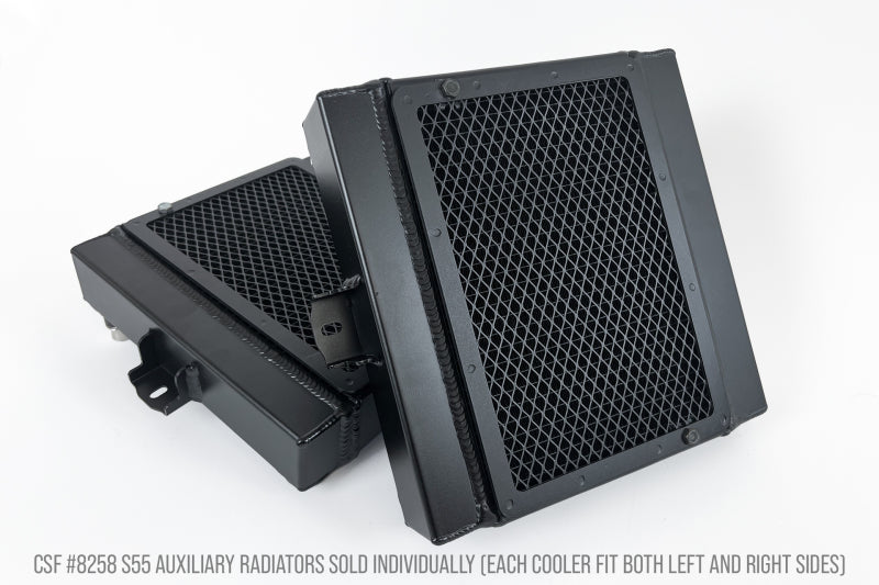 CSF BMW F8X M3/M4/M2C Auxiliary Radiators w/ Rock Guards (Sold Individually - Fits Left and Right - DTX Performance