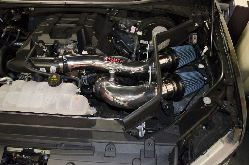 Injen 2015+ Ford F-150 V6 2.7L/3.5L EcoBoost Polished Short Ram Intake (Includes Heat Shield) - DTX Performance