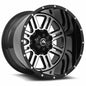 American Off-Road A106 20x14 Black Machine Face Wheel