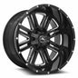 American Off-Road A106 22x12 Black Milled Spoke Wheel