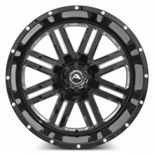 Load image into Gallery viewer, American Off-Road A106 22x12 Black Milled Spoke Wheel