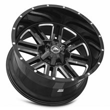 Load image into Gallery viewer, American Off-Road A106 22x12 Black Milled Spoke Wheel