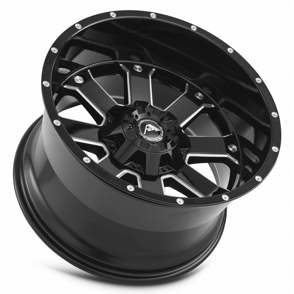 American Off-Road A108 5x120 - 5x150 6x120 - 6x139.7 20x12 A10820A2xxx-44BMI - DTX Performance