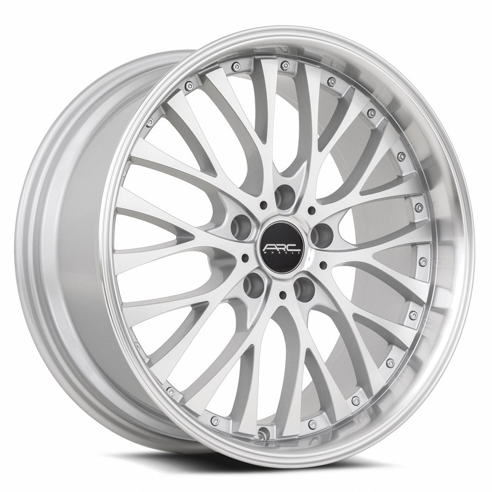 Vors AR6 18x8 Silver Machine Face Lip Chrome Rivet Wheel