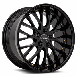 Vors AR6 18x9 All Black Gold Rivet Wheel
