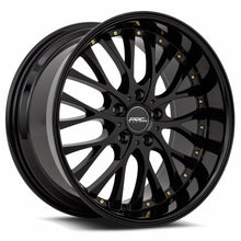 Load image into Gallery viewer, Vors AR6 18x9 All Black Gold Rivet Wheel