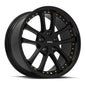 Vors AR5 17x8 All Black Gold Rivet Wheel