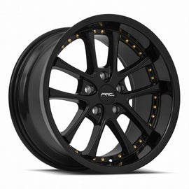 Vors AR5 17x9 All Black Gold Rivet Wheel