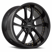 Load image into Gallery viewer, Vors AR5 18x9.5 All Black Gold Rivet Wheel