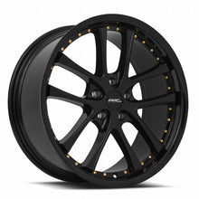 Load image into Gallery viewer, Vors AR5 19x8.5 All Black Gold Rivet Wheel