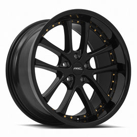 Vors AR5 19x9.5 All Black Gold Rivet Wheel