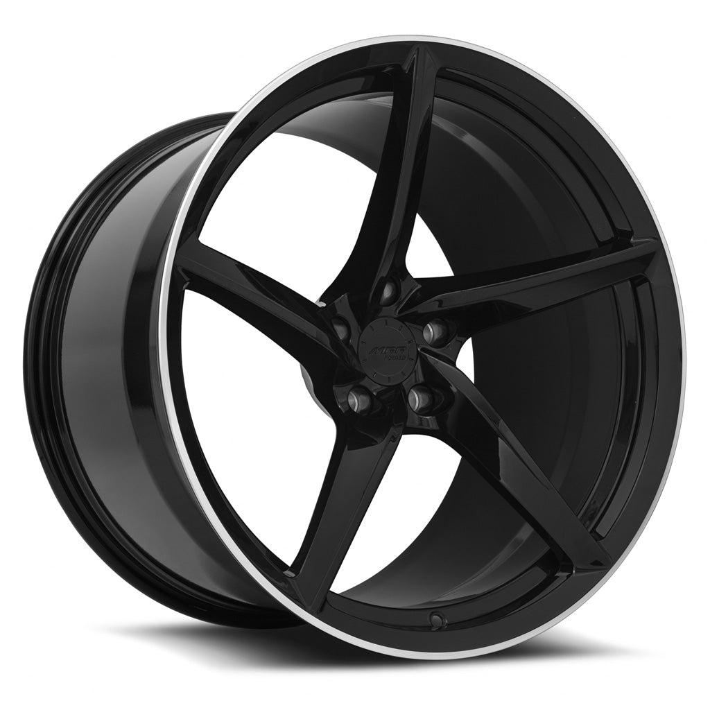 MRR Forged F25 21x13 Gloss Black fit Corvette C8 Wheel