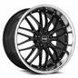 MRR GT1 18x9.5 Black Machined Lip