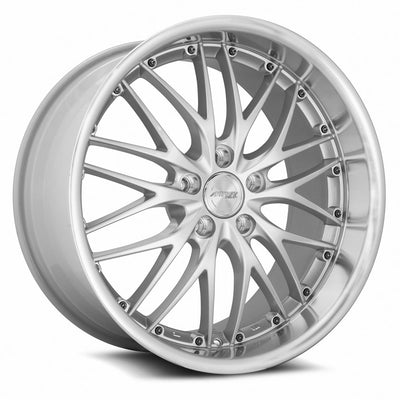 MRR GT1 19x9.5 Hyper Silver Machined Lip