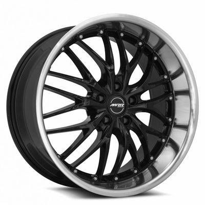 MRR GT1 20x10 Black Machined Lip