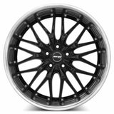 MRR GT1 20x10 Black Machined Lip