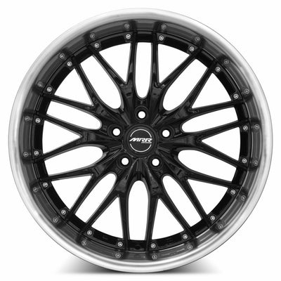 MRR GT1 20x10 Black Machined Lip