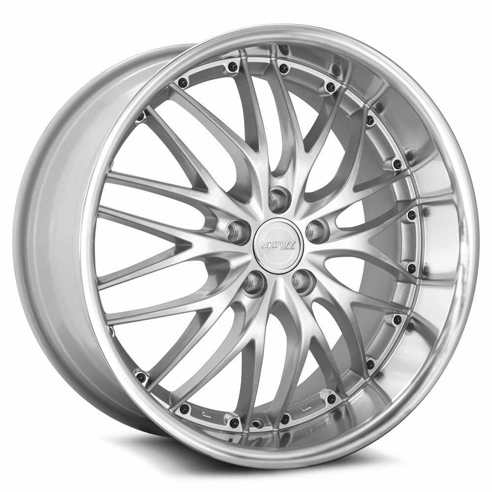 MRR GT1 20x10 Hyper Silver Machined Lip