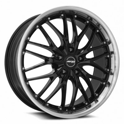 MRR GT1 20x8.5 Black Machined Lip