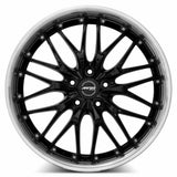 MRR GT1 20x8.5 Black Machined Lip