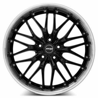 MRR GT1 20x8.5 Black Machined Lip