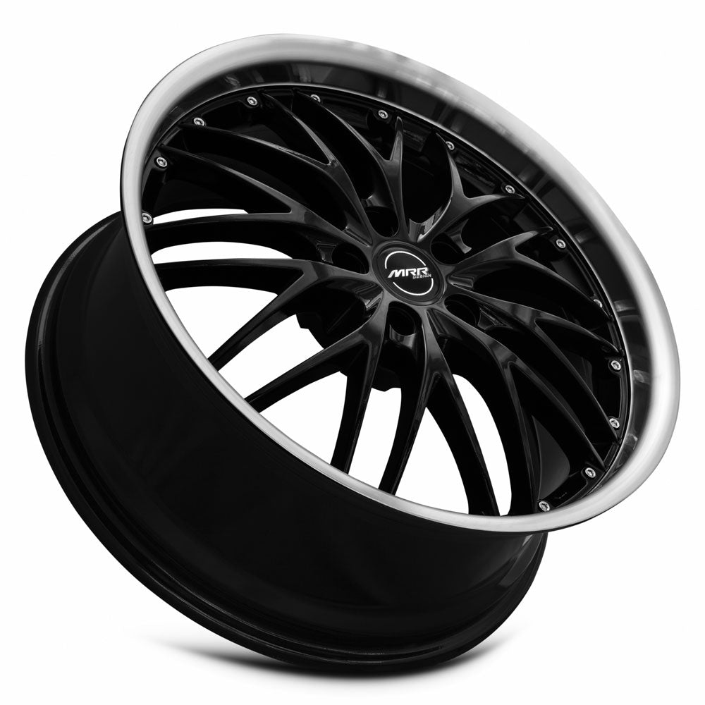 MRR GT1 20x8.5 Black Machined Lip