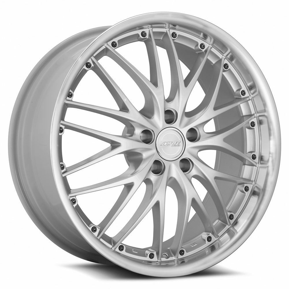 MRR GT1 20x8.5 Hyper Silver Machined Lip