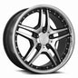 MRR RW2 18x8 Black w/ Stainless Lip