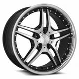 MRR RW2 19x8.5 Black w/ Stainless Lip