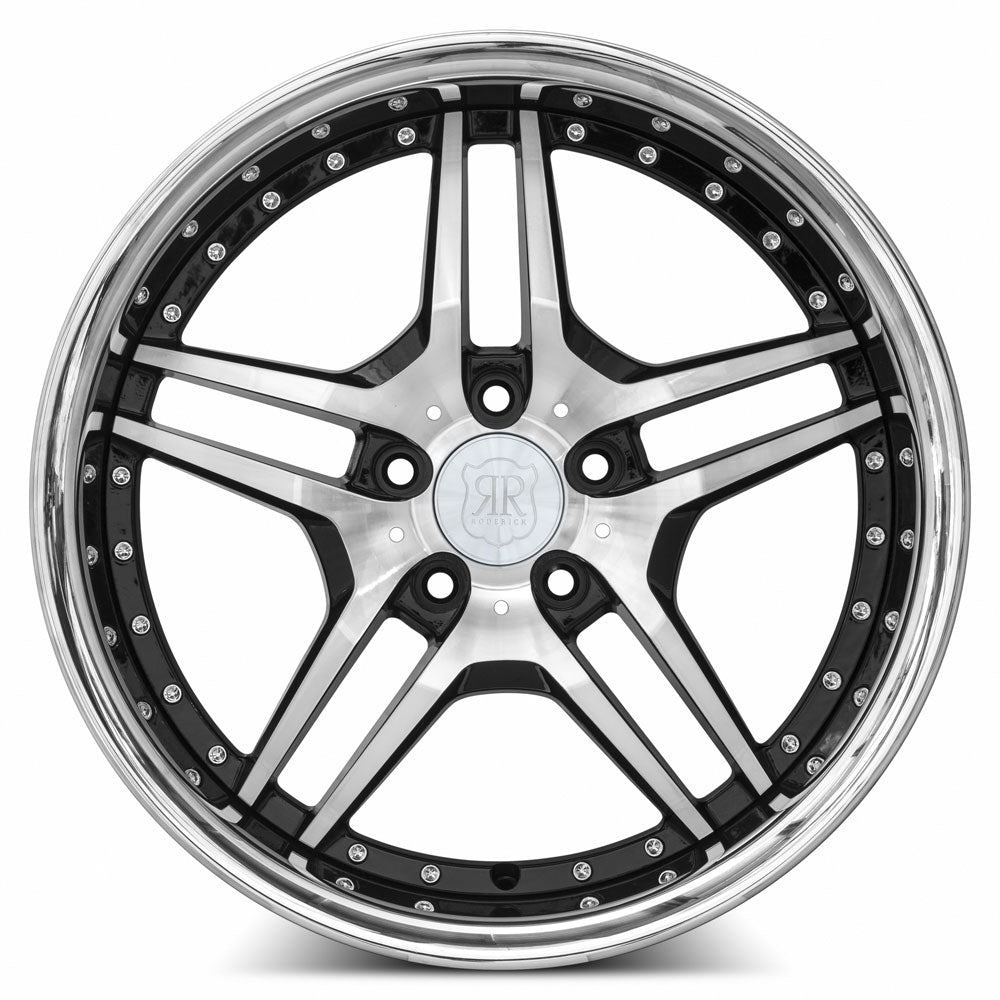 MRR RW2 19x9.5 Black w/ Stainless Lip
