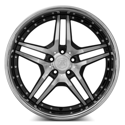 MRR RW2 20x10 Black w/ Stainless Lip