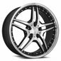 MRR RW2 20x8.5 Black w/ Stainless Lip