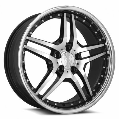 MRR RW2 20x8.5 Black w/ Stainless Lip