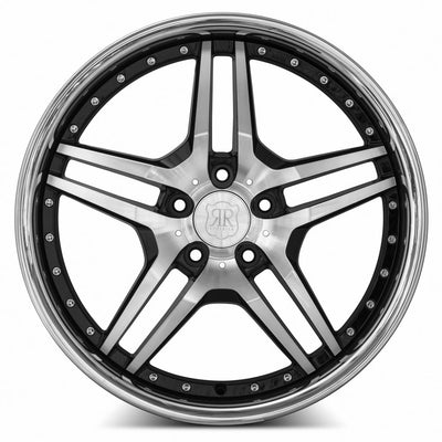 MRR RW2 20x8.5 Black w/ Stainless Lip