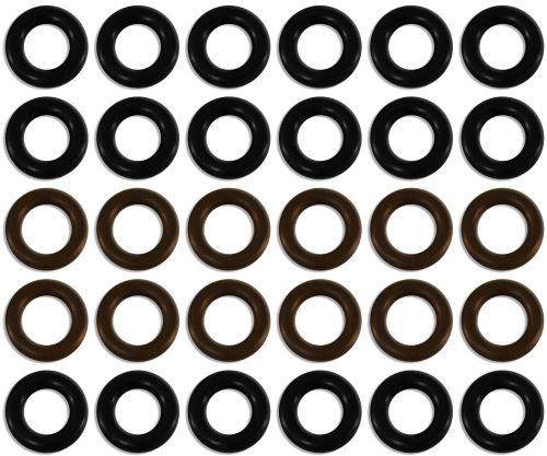 Seal kit for Fuel Injector Clinic Toyota Supra TT injectors with FIC top-feed fuel rail conversion (slk-145x6)