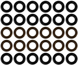 Seal kit for Fuel Injector Clinic Toyota Supra TT injectors with FIC top-feed fuel rail conversion (slk-145x6)