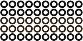 Universal seal kit for 10 cyl Fuel Injector Clinic injectors w/14mm seals (slk-univ-14mm-x-10)